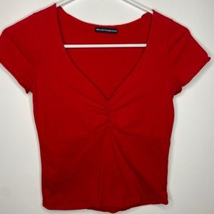 Cherry red Gina top from Brandy Melville!🍒